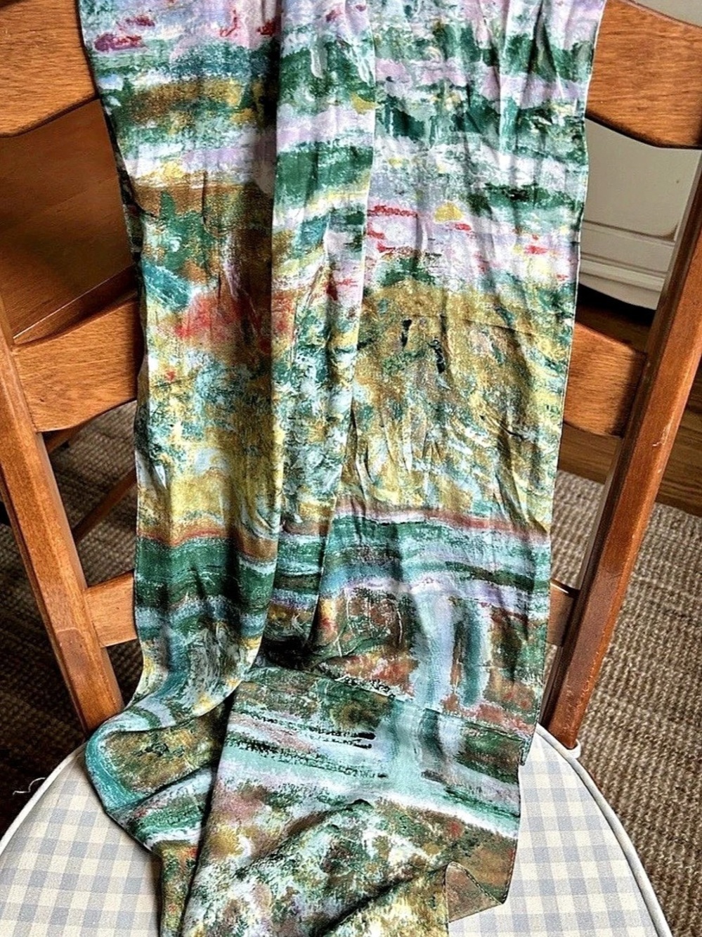 Abstract Multicolor Scarf Wrap Like New